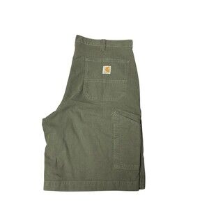 Carhartt  Cargo Shorts 38 Relaxed Fit Green Canvas Cotton Workwear